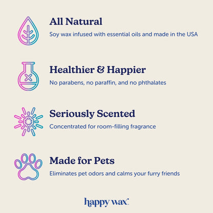 Happy Wax | Odor Eliminator Wax Melts for Pets