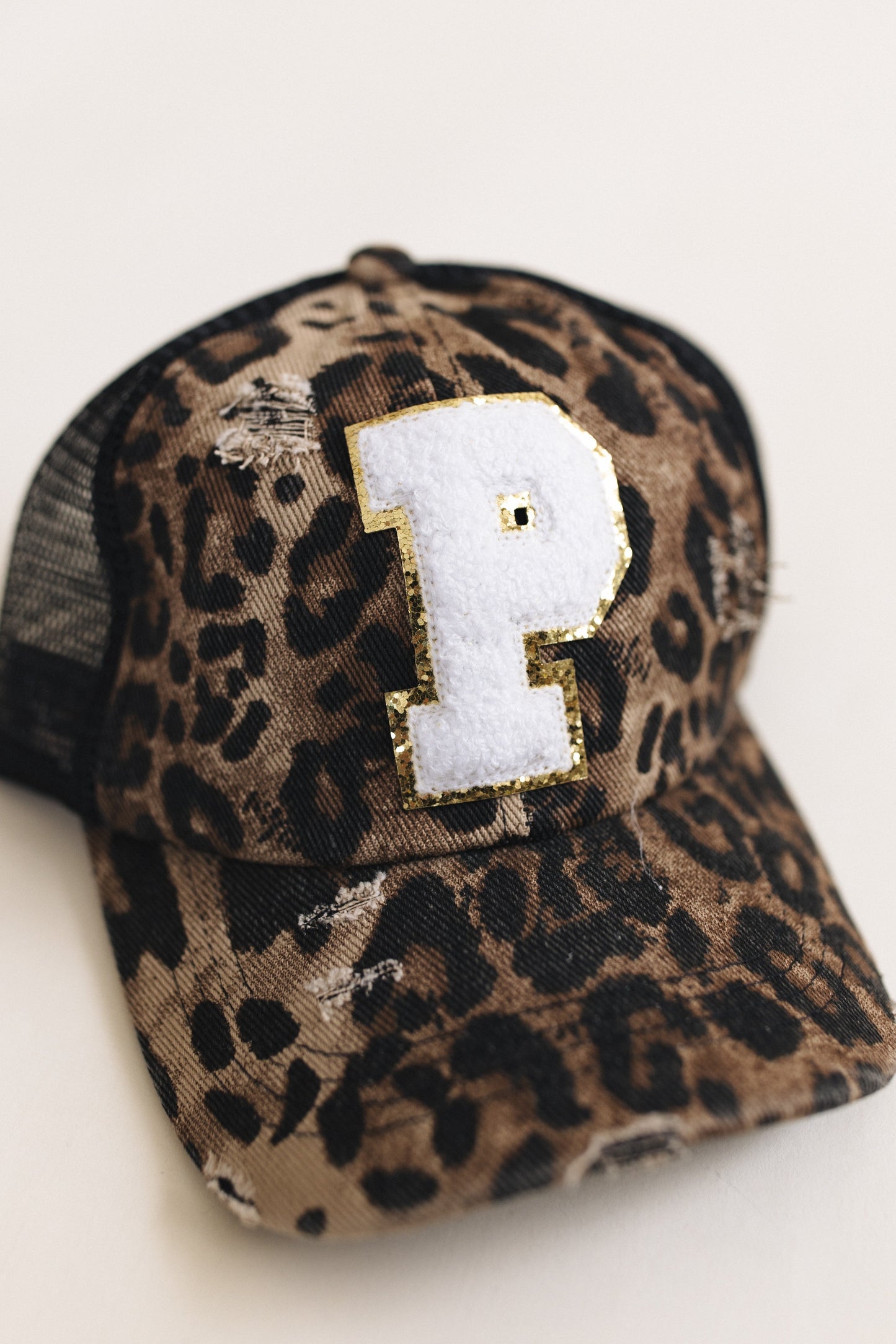 Distressed Initial Patch Baseball Hat *Final Sale*