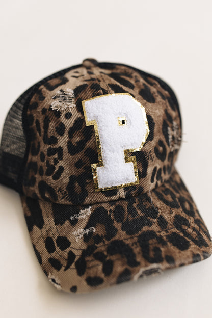 Distressed Initial Patch Baseball Hat *Final Sale*