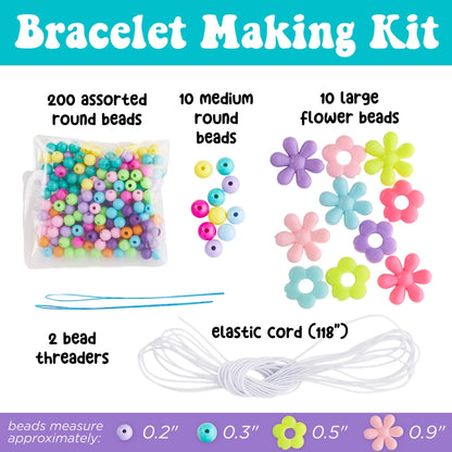 Kids Beaded Flower Bracelet Kit