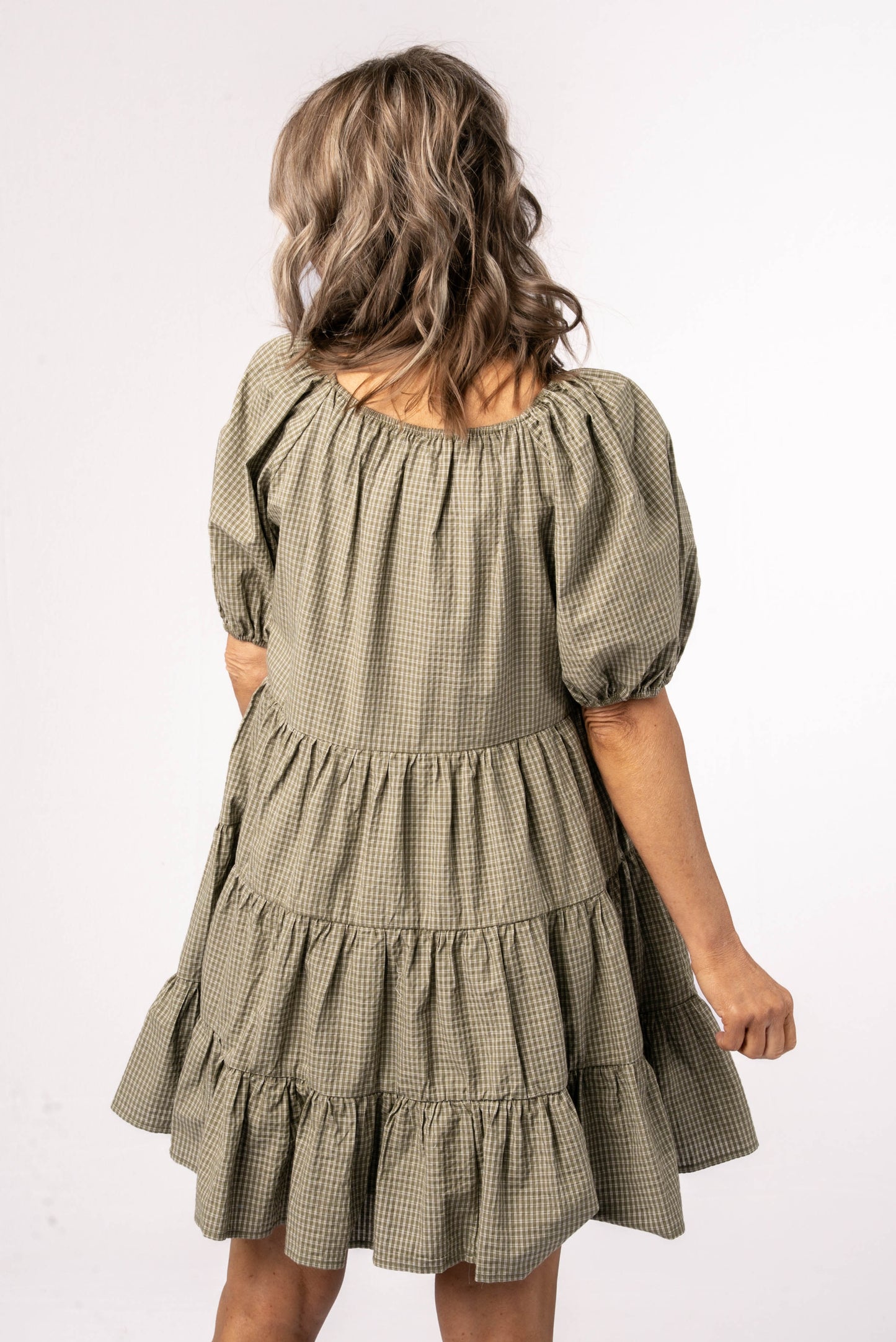 Gingham Tiered Dresses