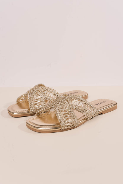 Soda | Martina Raffia Slide Sandal