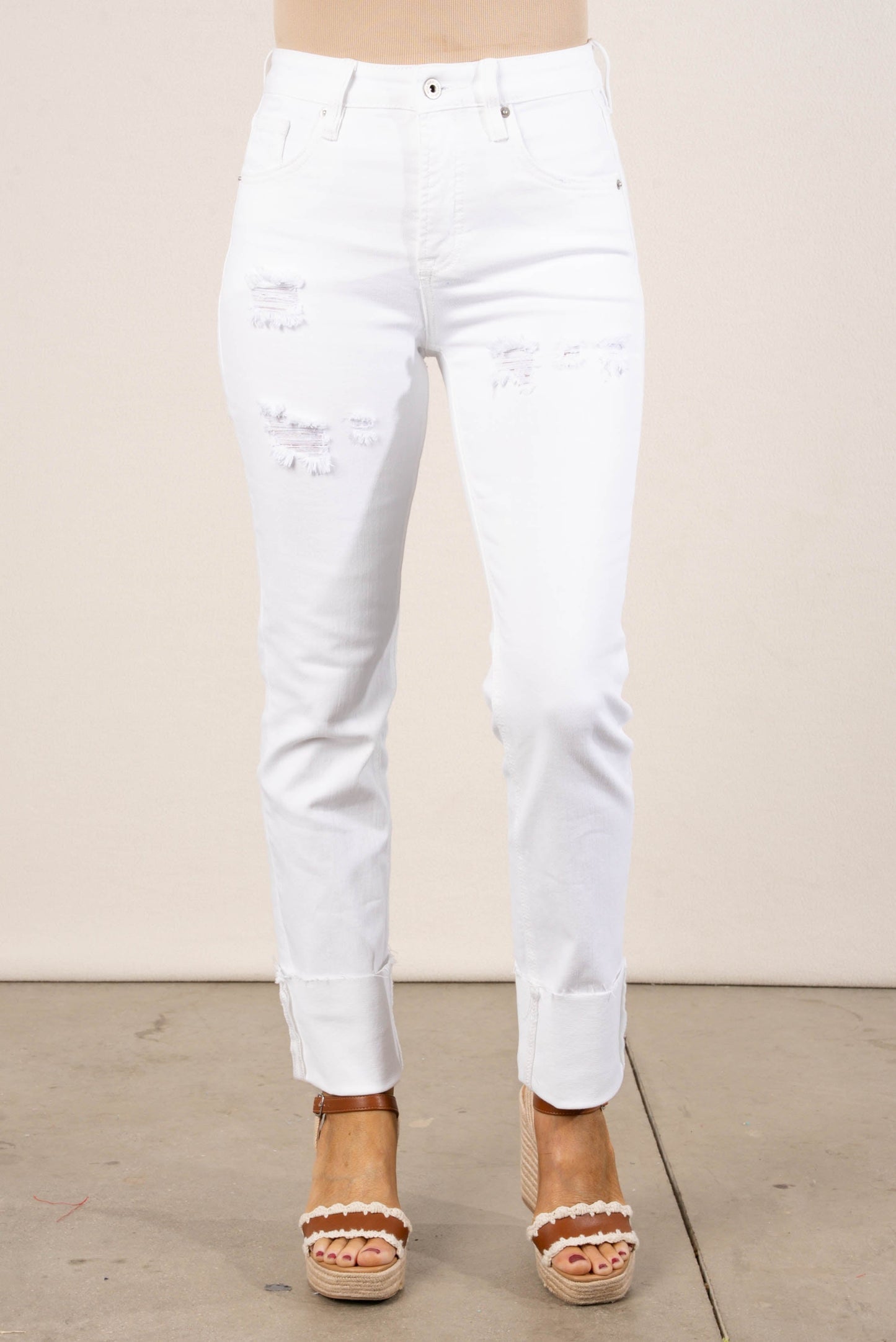 Mica Denim | Kimberly High Rise Slim Straight Leg Jeans