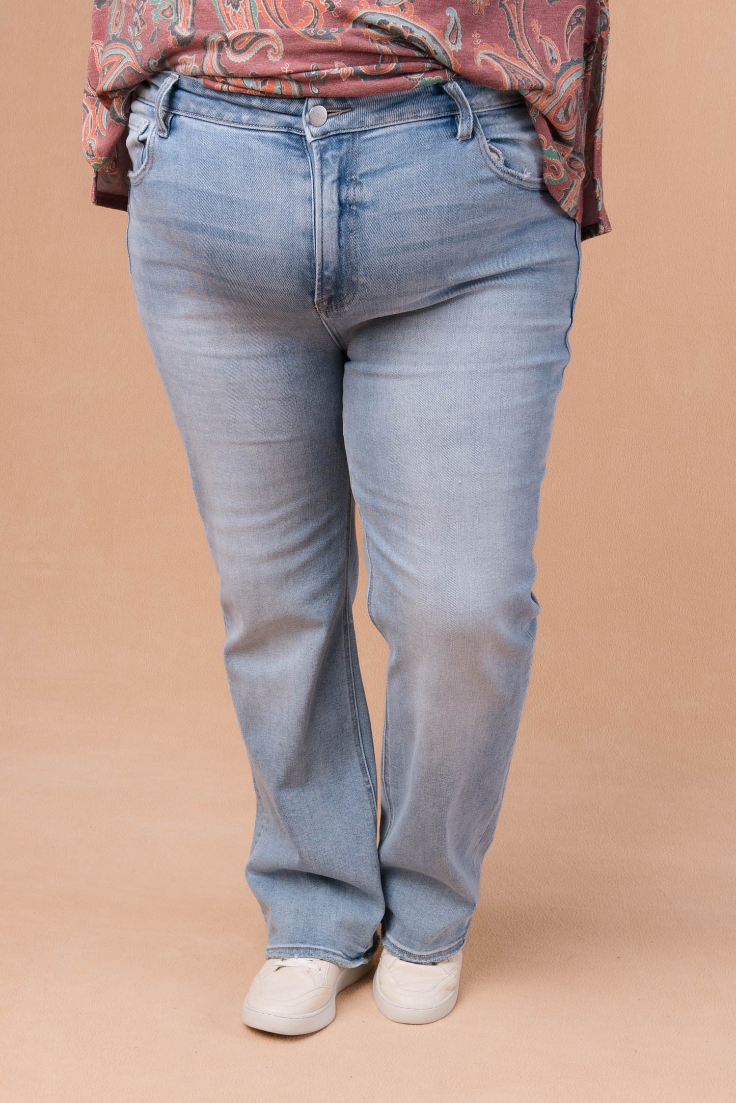 Risen Denim | Callie Mid Rise Straight Leg Jeans