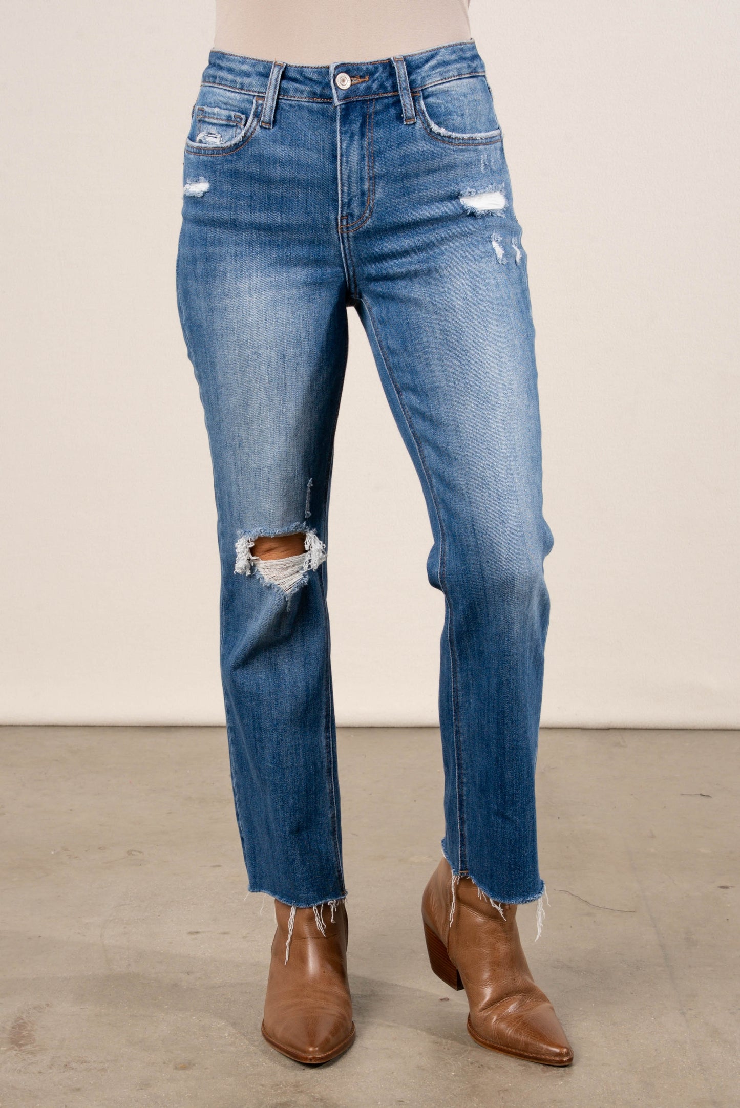 Lovervet by VERVET | Alexa High Rise Crop Flare Jeans