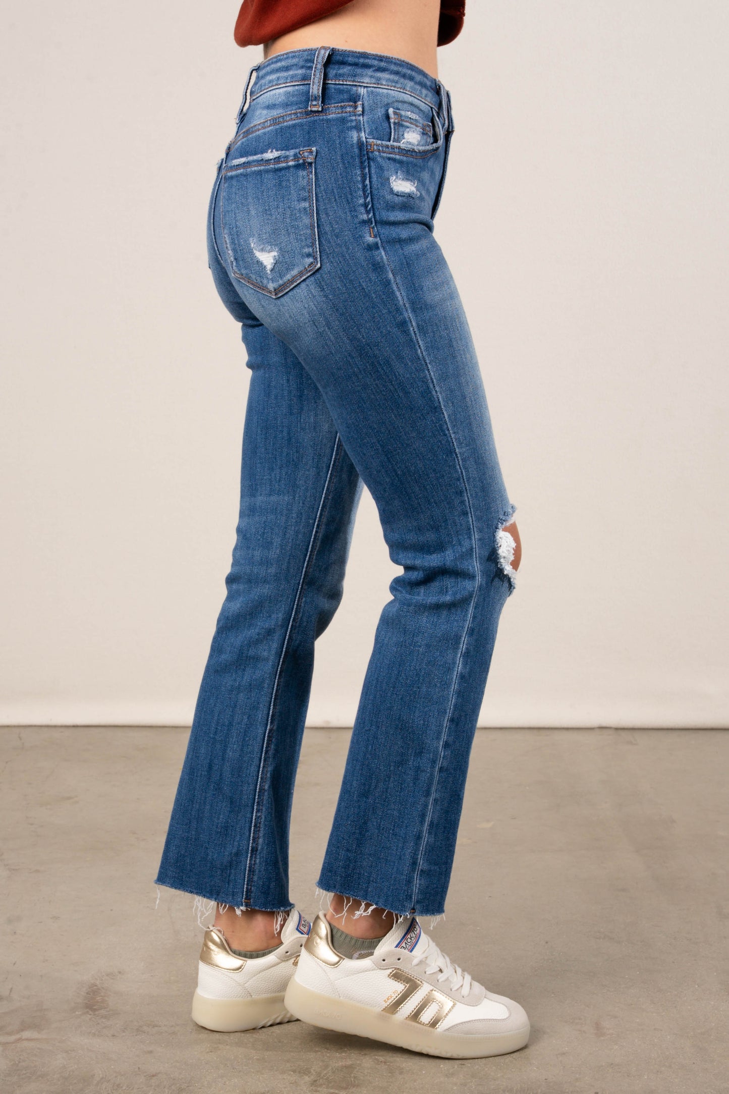 Lovervet by VERVET | Alexa High Rise Crop Flare Jeans