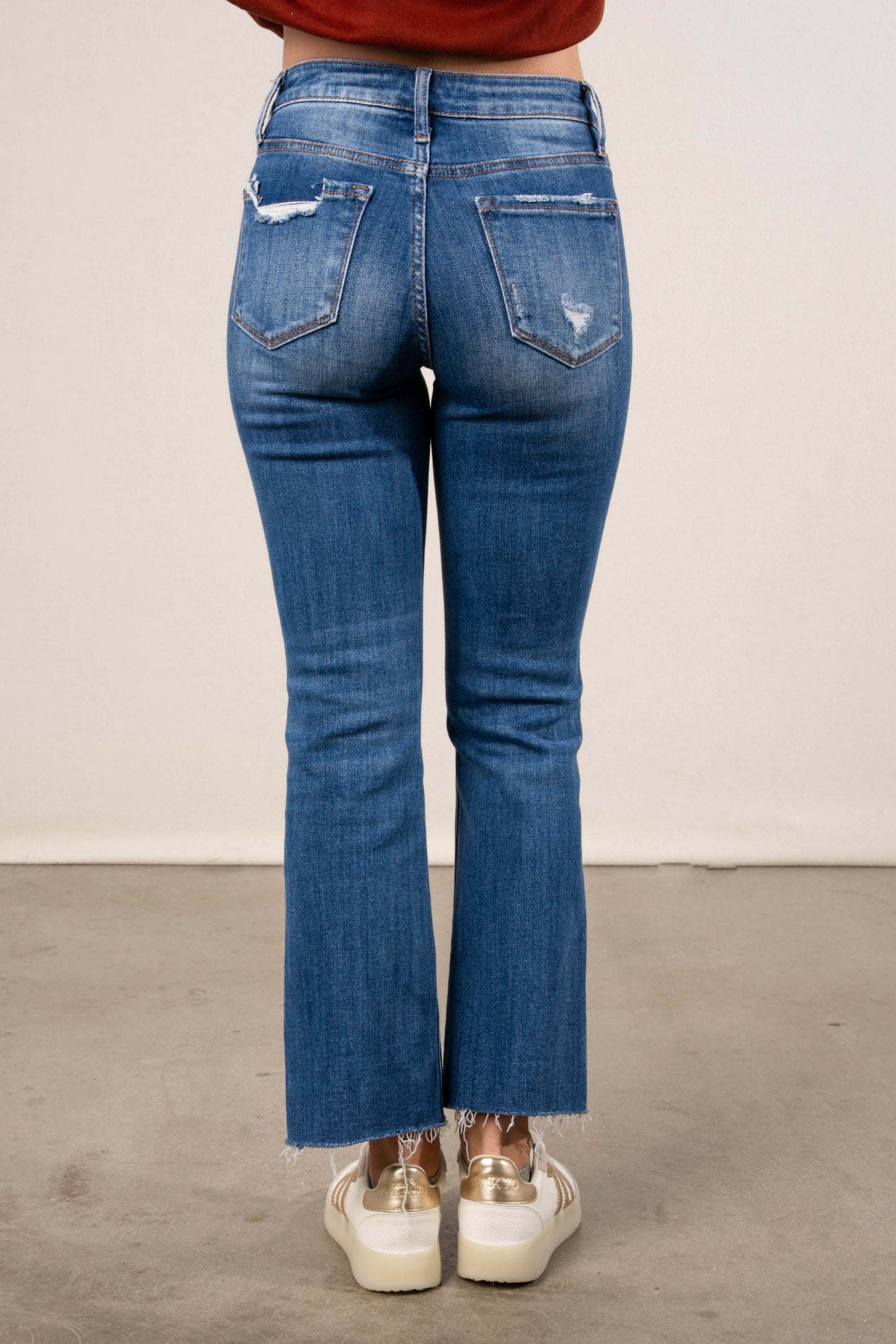 Lovervet by VERVET | Alexa High Rise Crop Flare Jeans