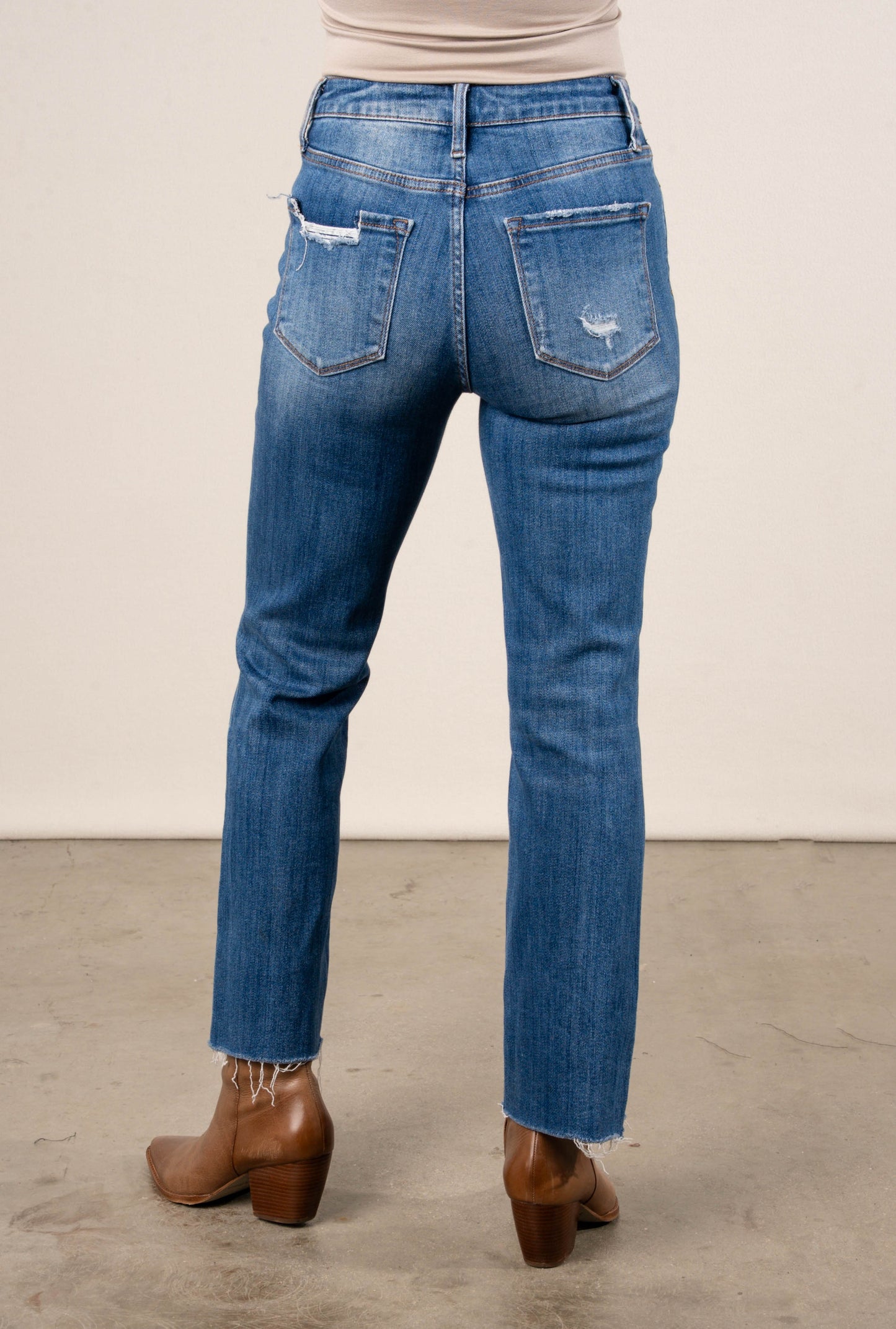 Lovervet by VERVET | Alexa High Rise Crop Flare Jeans