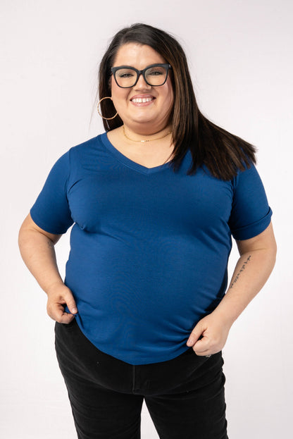 Relaxed Fit V-Neck Top