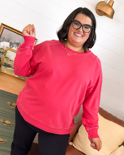 Margo Wash Dyed Exposed Seam Pullover