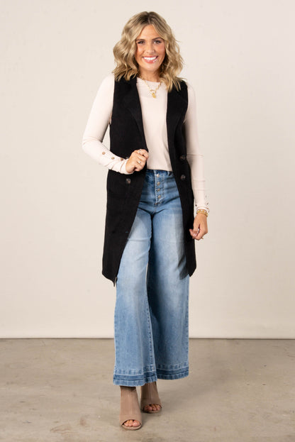 Anna Open Front Sweater Vest