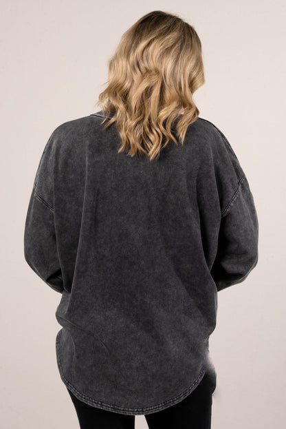 Renegade Washed Studded Hi-Lo Top