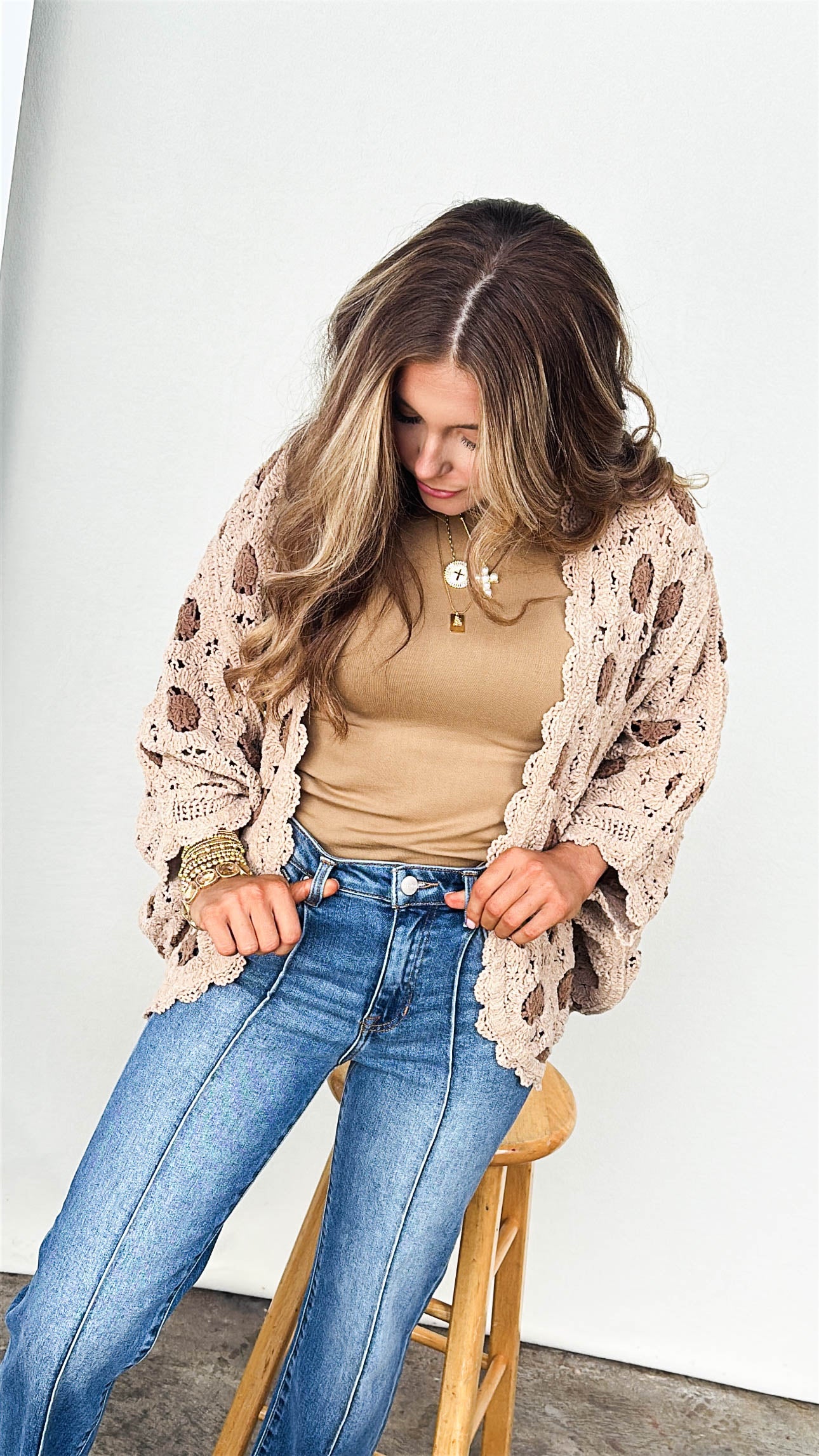 Risen Denim | Jackie High Rise Cuffed Straight Leg Jeans
