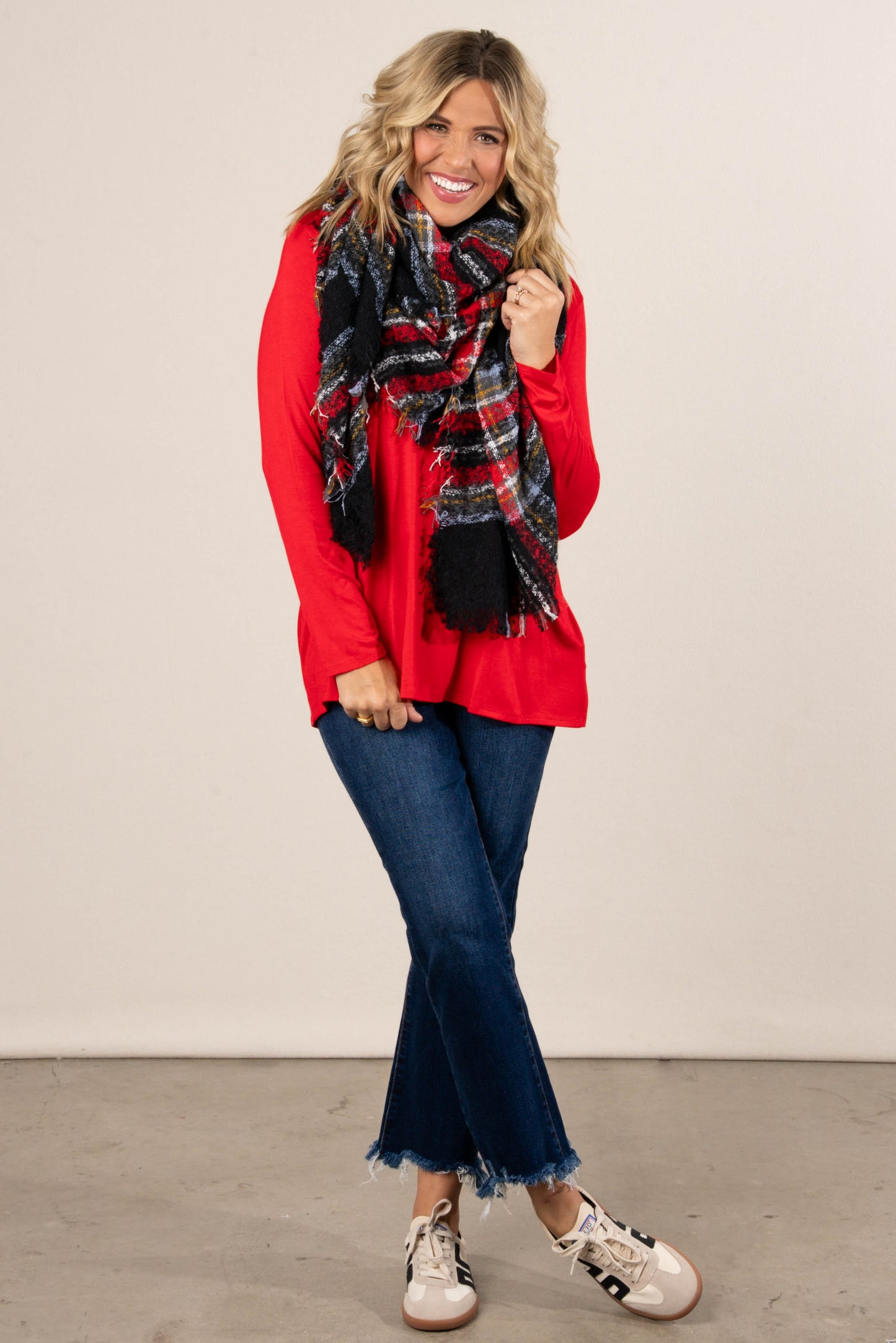 Plaid Blanket Scarf