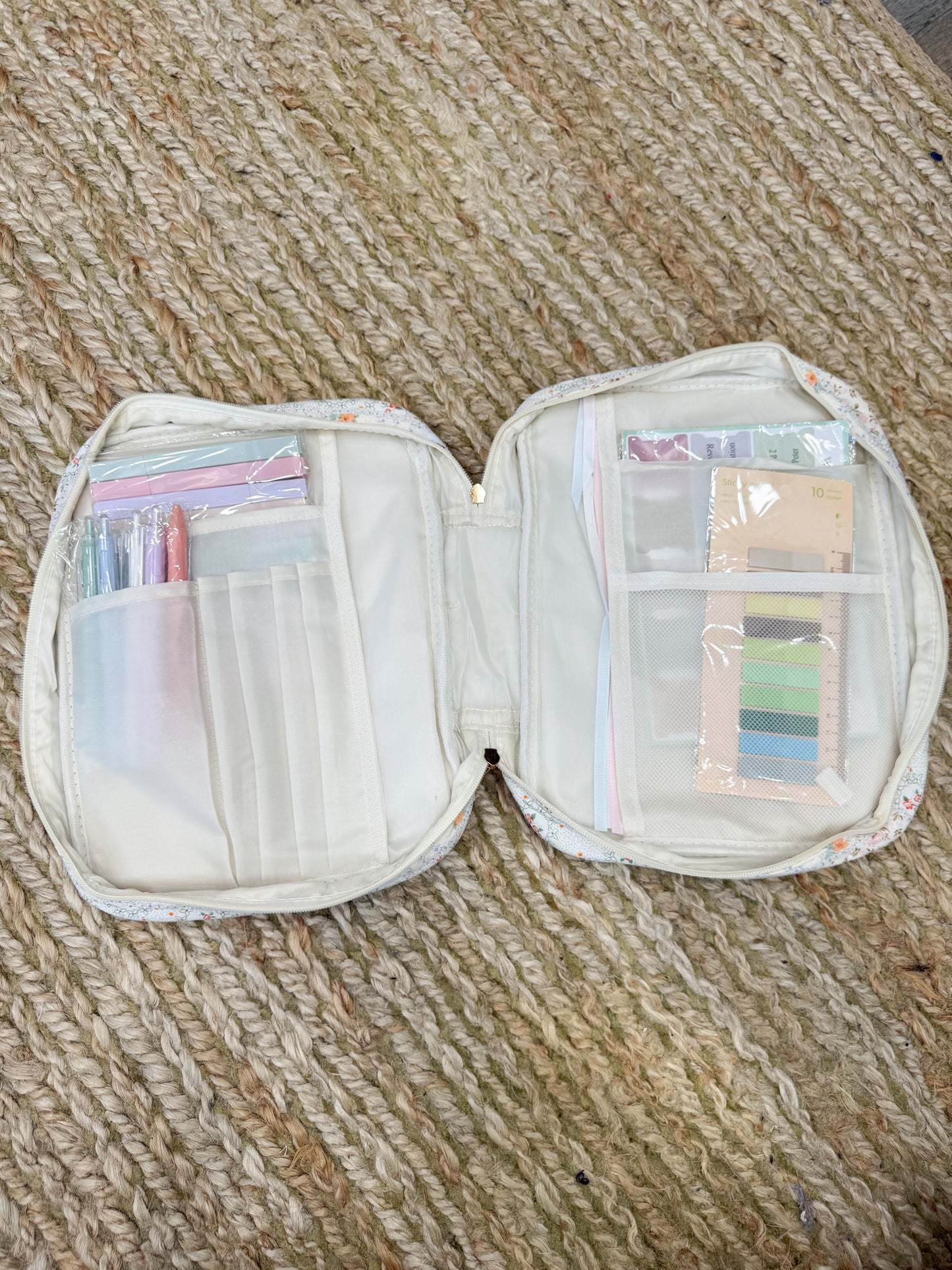 Floral Bible Cover with Study Supplies
