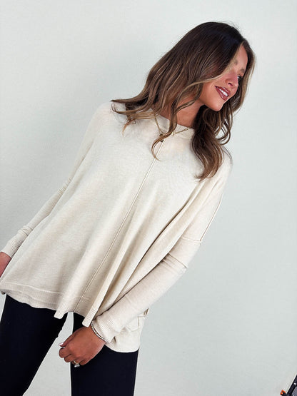 The Quinn Front Seam Sweater