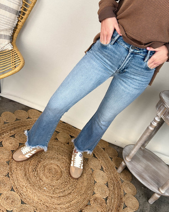 Hidden Jeans | Keenan High Rise Crop Flare Jeans