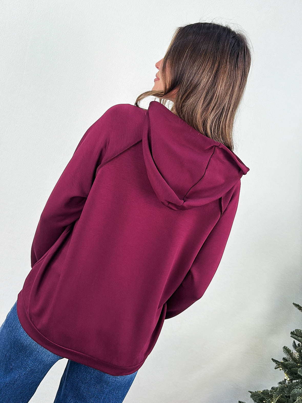 Weekend Away Drawstring Hooded Pullover