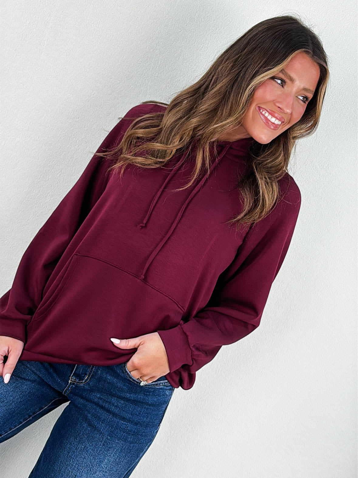 Weekend Away Drawstring Hooded Pullover