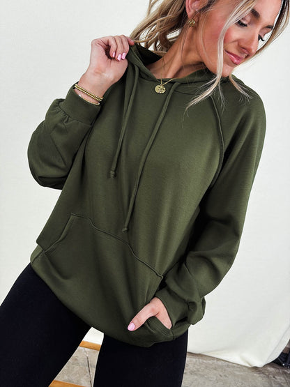 Weekend Away Drawstring Hooded Pullover