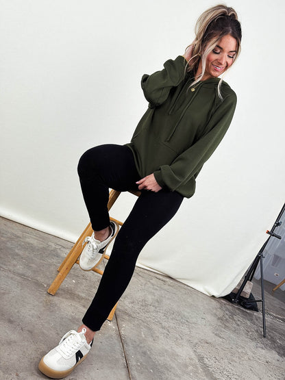 Weekend Away Drawstring Hooded Pullover