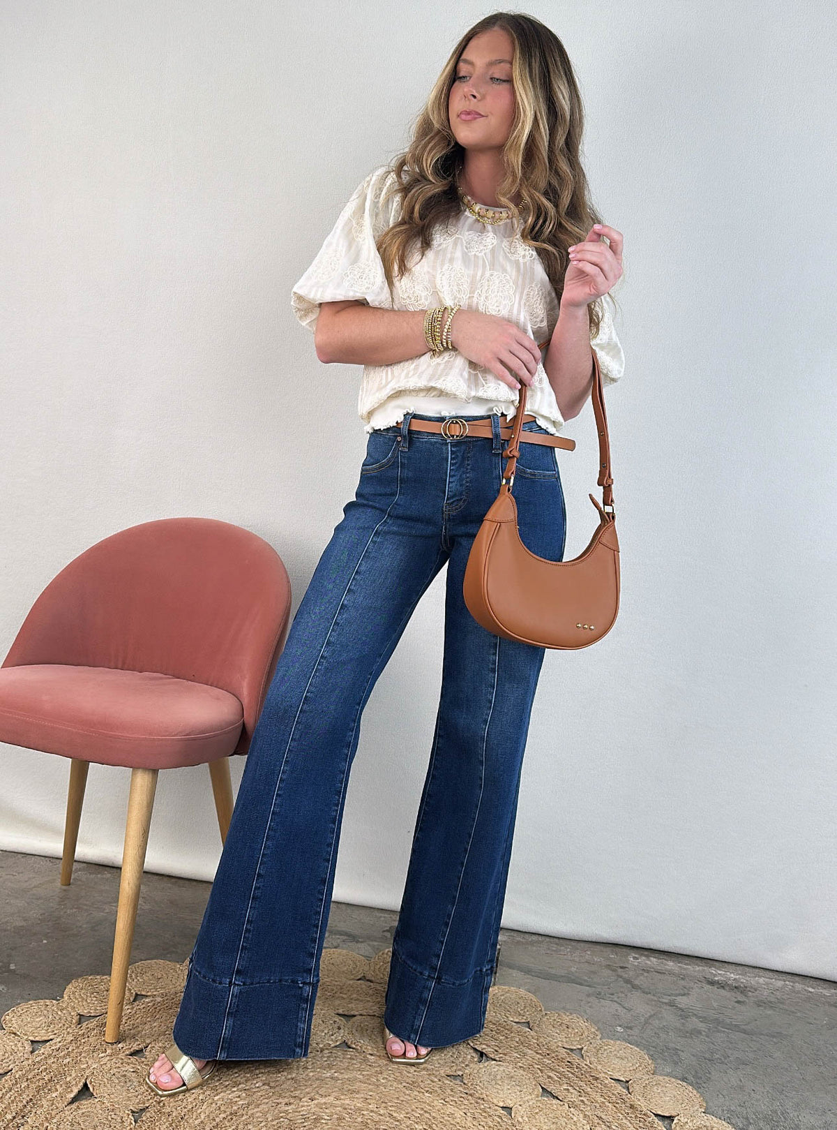 Finnley Floral Embroidered Top