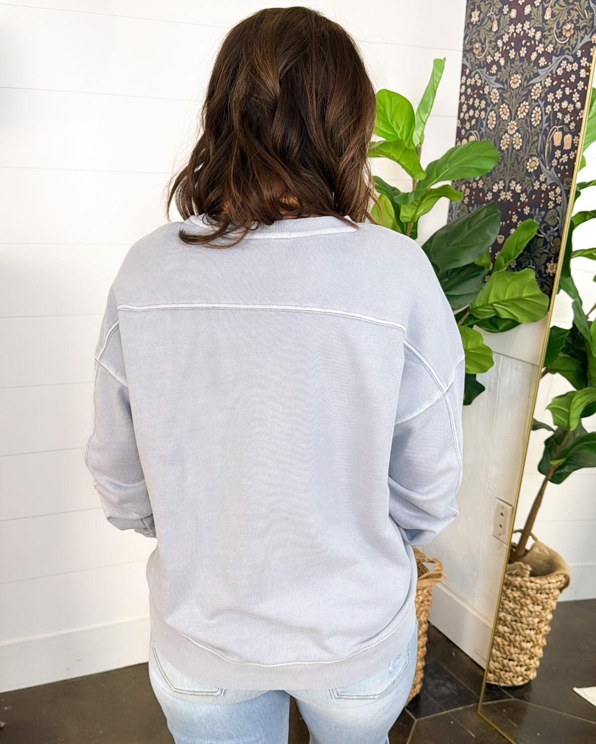 Ray Of Light Wash Dyed French Terry Pullover