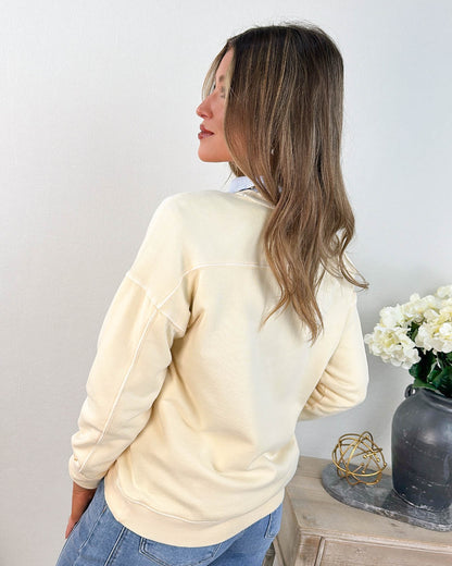 Ray Of Light Wash Dyed French Terry Pullover