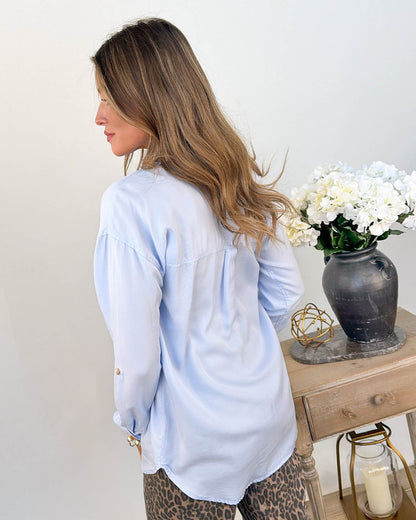 Afternoon Walks Tencel Tab Sleeve Shirt