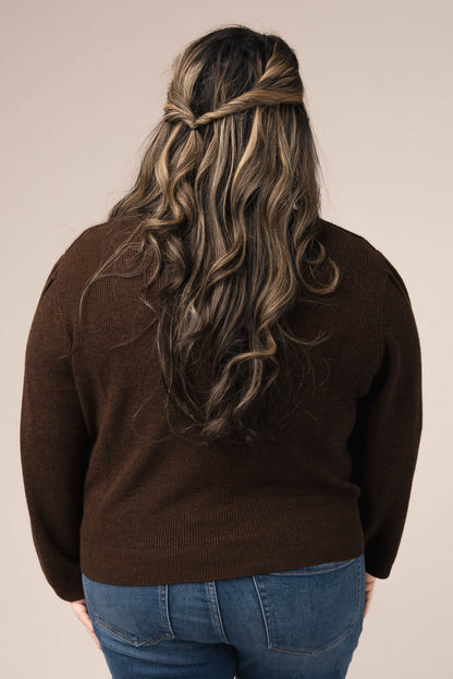 Pleated Shoulder Sweater