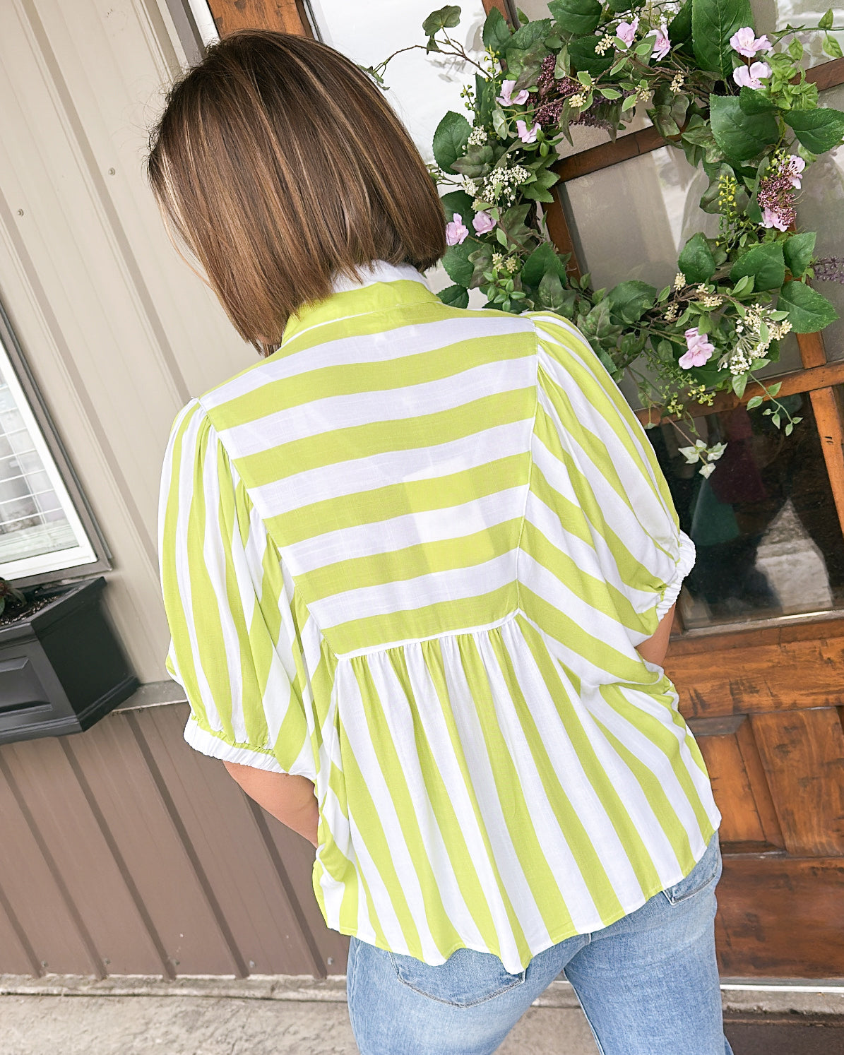 Barefoot In The Sand Striped Dolman Shirt