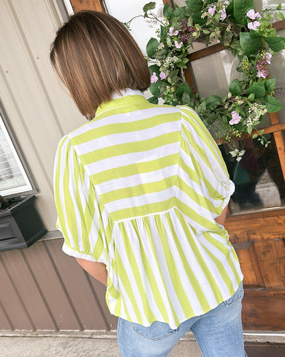 Barefoot In The Sand Striped Dolman Shirt