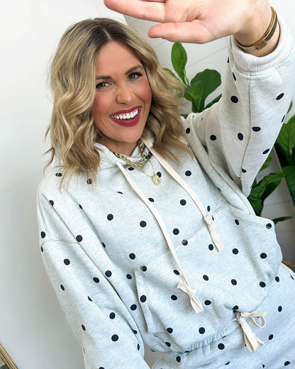 Snuggle Spot Polka Dot Hoodie + Jogger Set