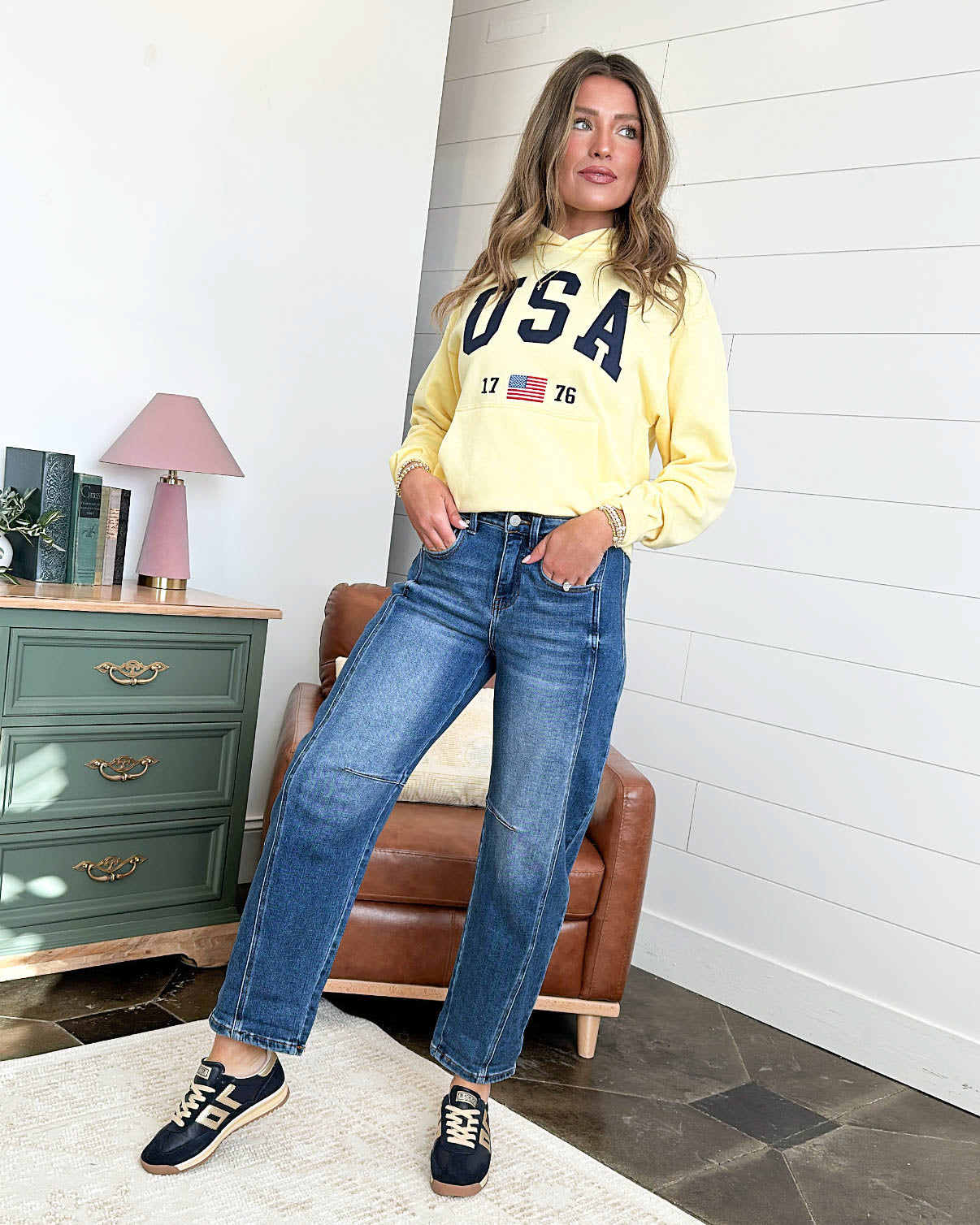 USA 1776 Graphic Hooded Pullover