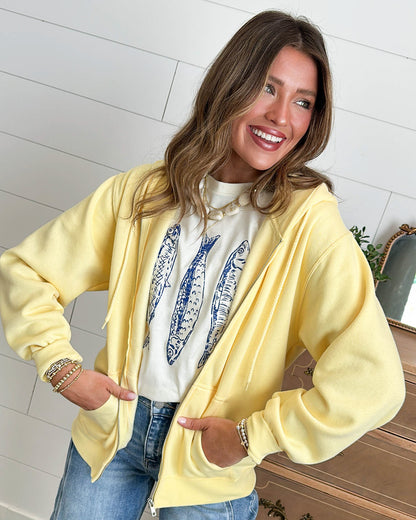 Sun In My Eyes Full Zip Hooded Jacket
