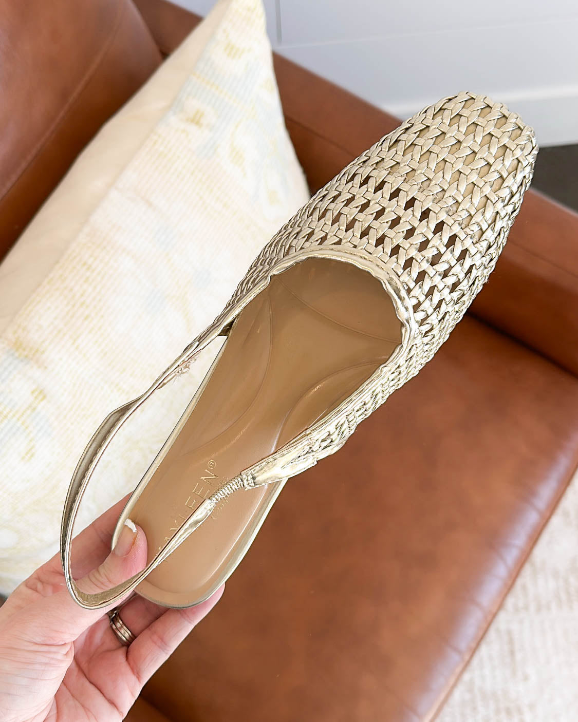 Mobi Woven Slingback Flats