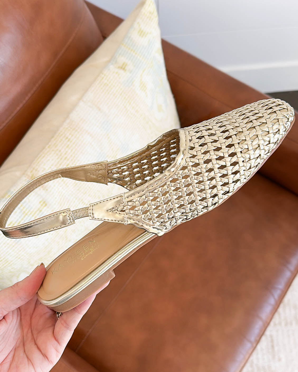 Mobi Woven Slingback Flats