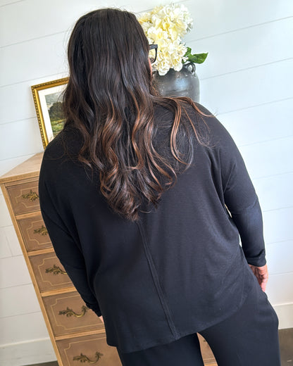 Low Key Back Seam Hi-Lo Top