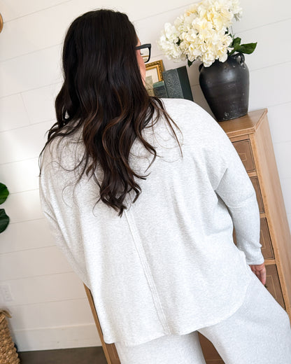Low Key Back Seam Hi-Lo Top