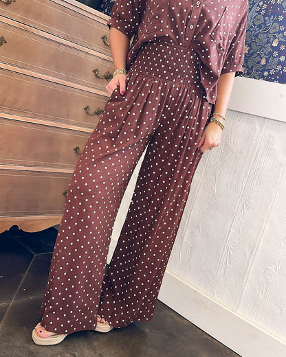 The Hepburn Polka Dot Palazzo Pants