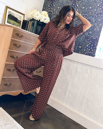 The Hepburn Polka Dot Palazzo Pants