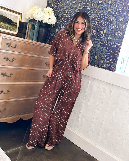 The Hepburn Polka Dot Palazzo Pants
