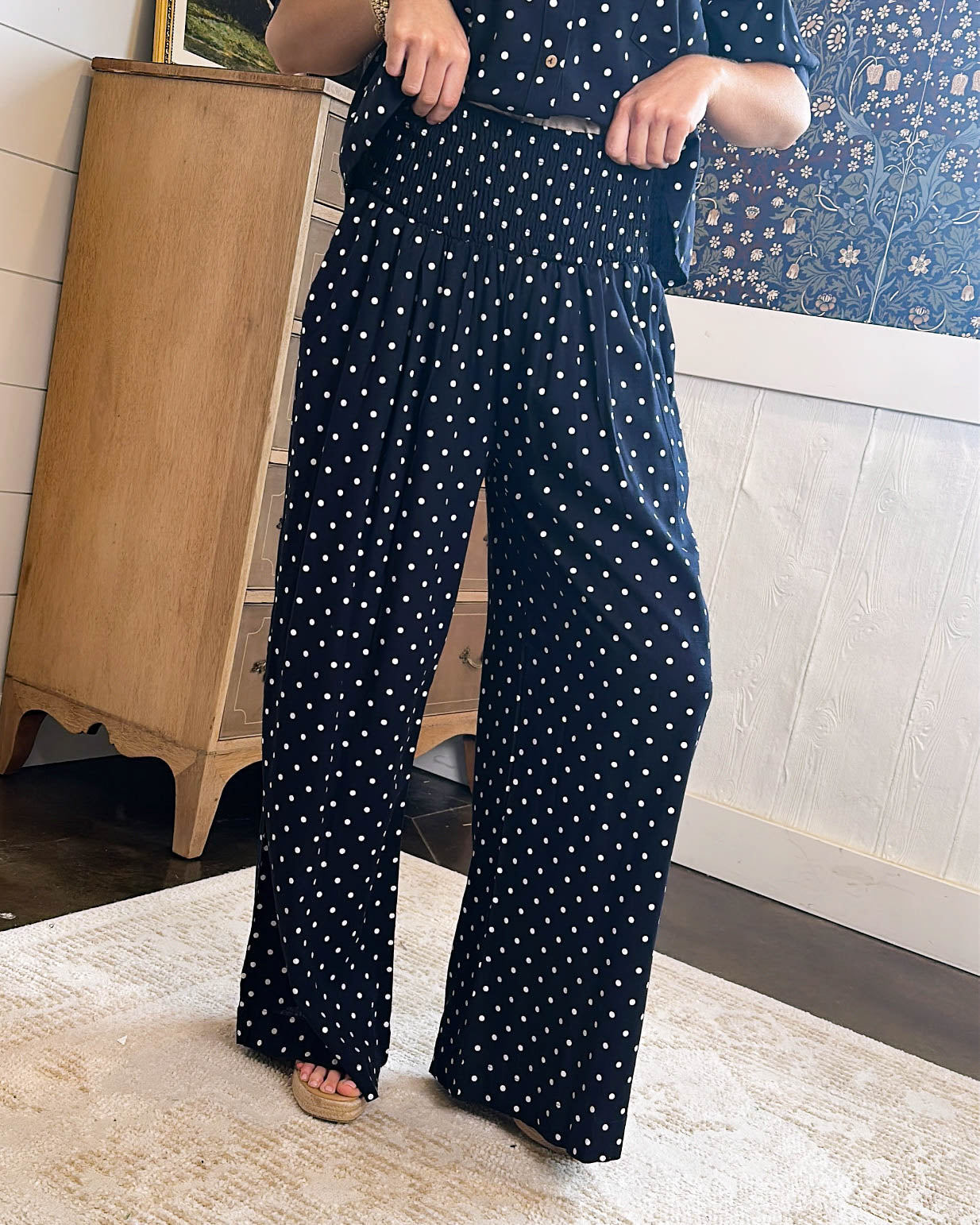 The Hepburn Polka Dot Palazzo Pants