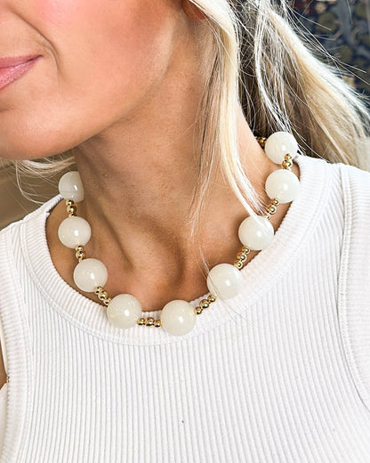 Sea Spray Beaded Statement Necklace