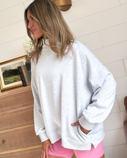 On Cloud Nine Oversized Mock Neck Pullover
