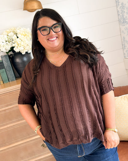 Tea For Two Lace Detail Dolman Top