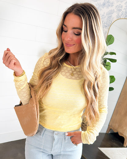 Final Touch Lace Layering Top
