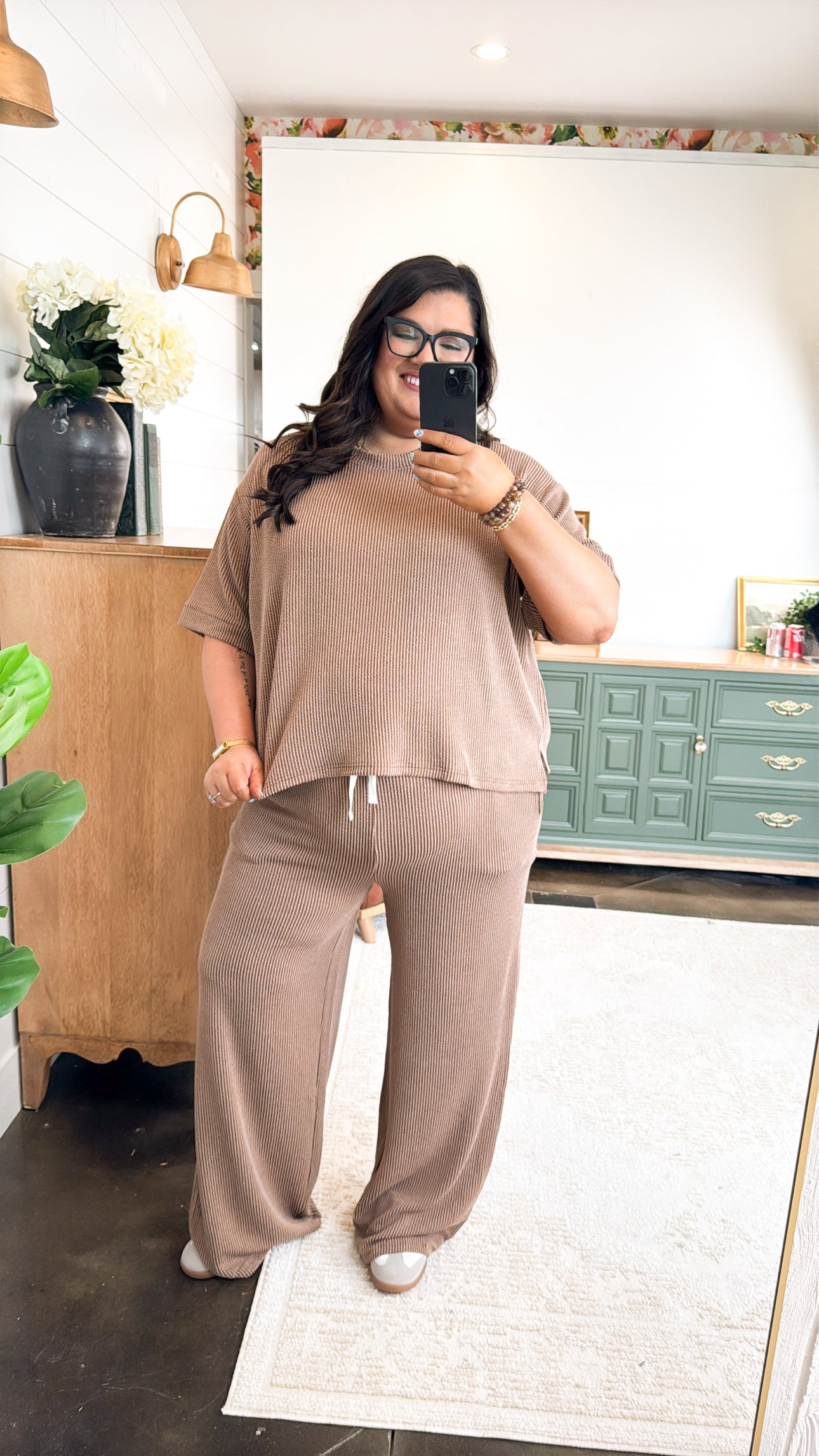 Weekend Away Ribbed Top + Pants Set