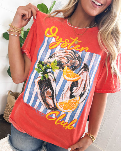 Mineral Washed Oyster Club Graphic Tee