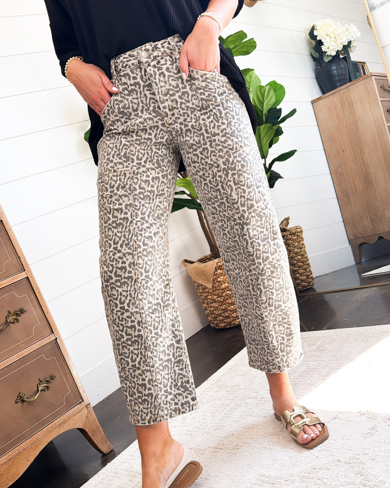 Lovervet By VERVET | Jamison High Rise Crop Barrel Jeans
